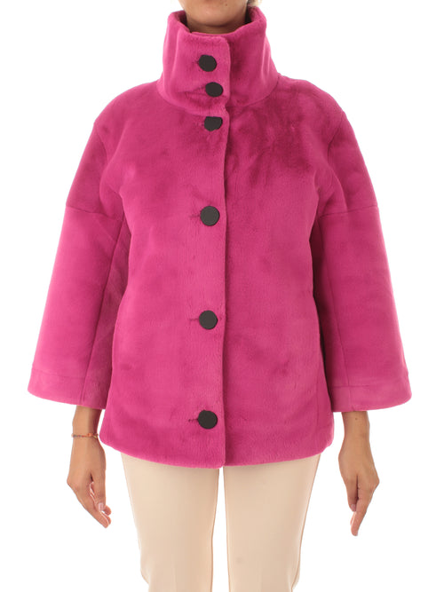 RRD Eco Fur K giacca da donna fucsia