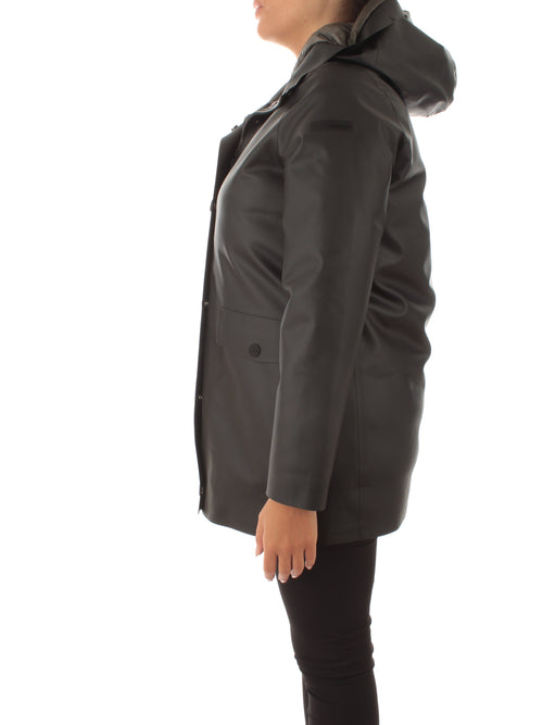 RRD Roberto Ricci Designs Rubber Double Parka da donna nero