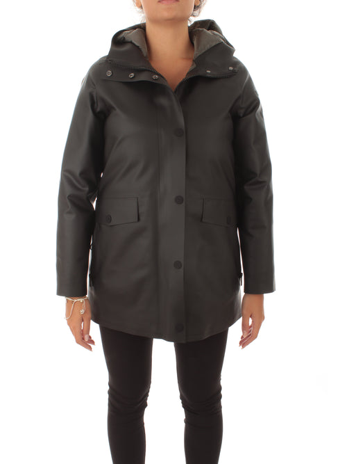 RRD Roberto Ricci Designs Rubber Double Parka da donna nero