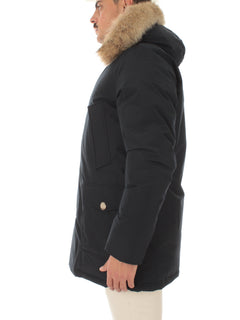 Woolrich Arctic Parka in Ramar Cloth con pelliccia rimovibile da uomo melton blue
