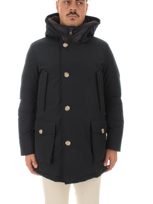 Woolrich Arctic Parka Evolution in Ramar Cloth da uomo melton blue