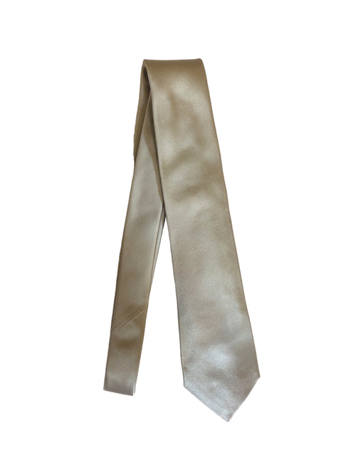 Kiton cravatta 7 pieghe in seta da uomo grigio perla
