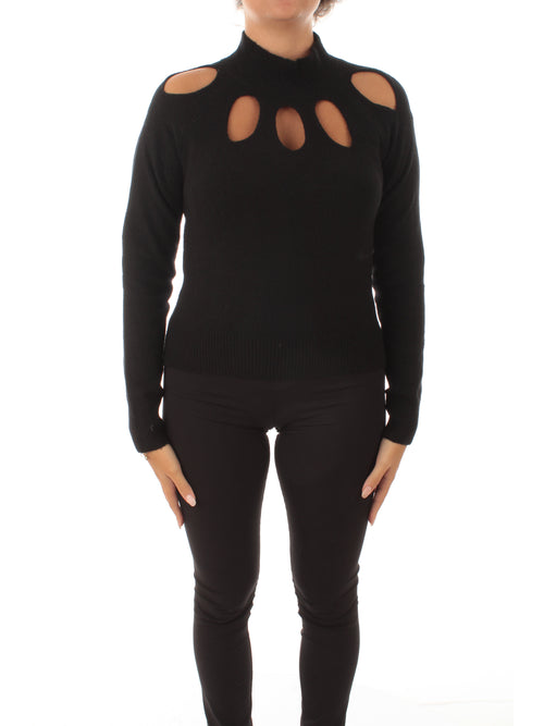 Twinset Actitude maglia lupetto cut-out da donna nero