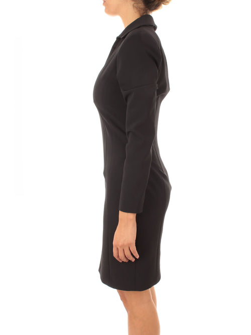 Annarita N abito da donna con collo a camicia nero