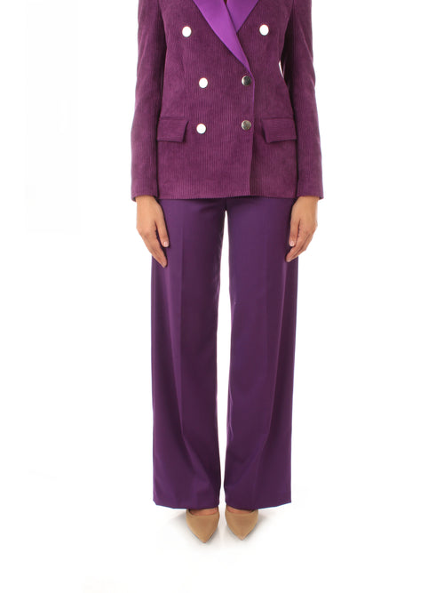 Annarita N Pantalone palazzo da donna purple ash