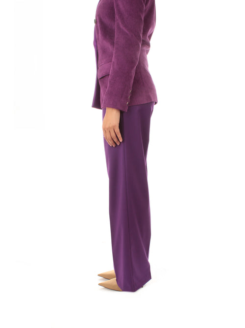 Annarita N Pantalone palazzo da donna purple ash