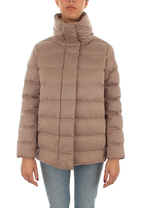 RRD Roberto Ricci Designs Cupro Tubic piumino da donna tortora