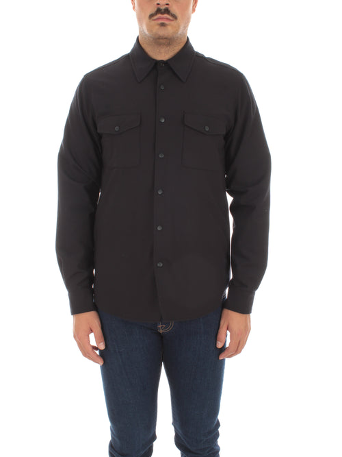 Aspesi giacca in lana imbottita da uomo navy blue