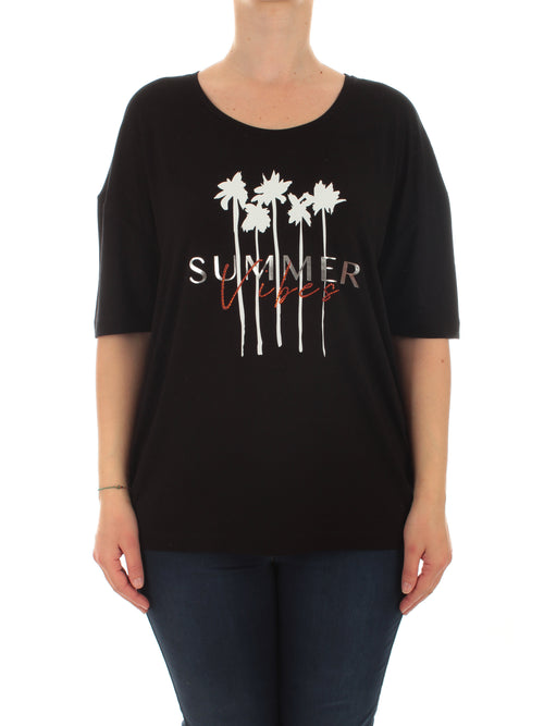 Persona By Marina Rinaldi VALIDO T-shirt in jersey da donna nero