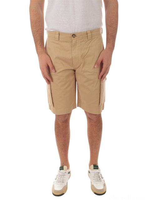 Woolrich pantaloncini cargo tinti in capo da uomo beach sand