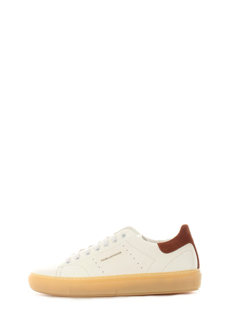 Tagliatore scarpa sneakers da uomo bianco, BULL/02 HNE21-BO