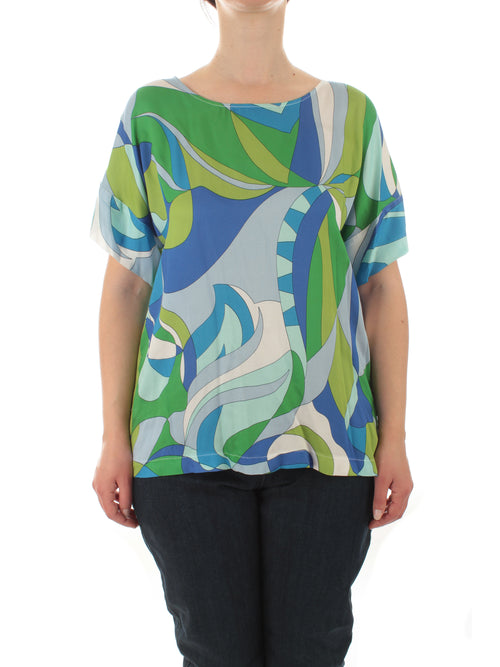 Gaia Life blusa a fantasia da donna turchese