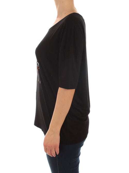 Persona By Marina Rinaldi VALIDO T-shirt in jersey da donna nero