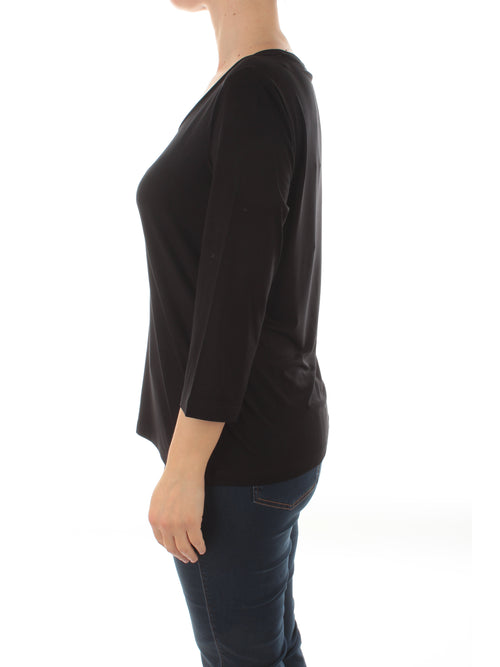 Persona By Marina Rinaldi VANNA T-shirt in jersey da donna nero